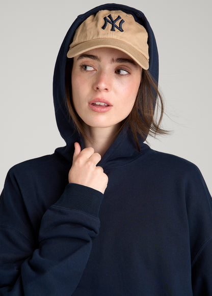 Everyday French Terry Hoodie for Tall Women in Royal Navy