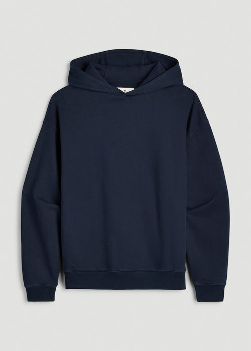 Everyday French Terry Hoodie for Tall Women in Royal Navy