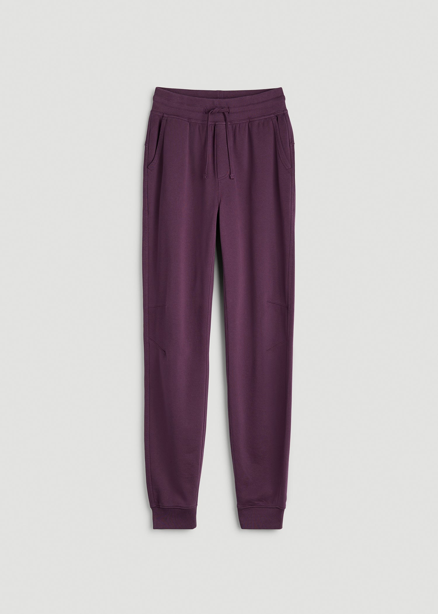 Everyday French Terry Jogger for Tall Women in Aubergine