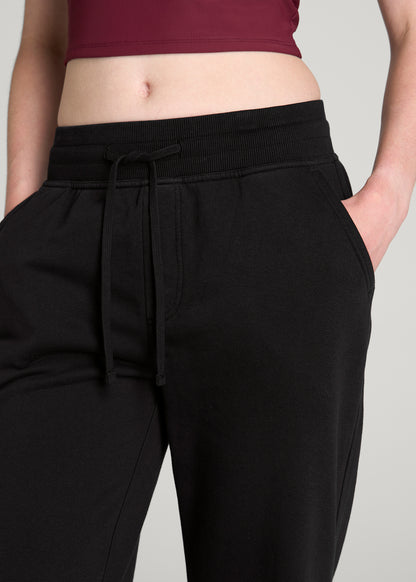 Everyday French Terry Jogger for Tall Women in Black