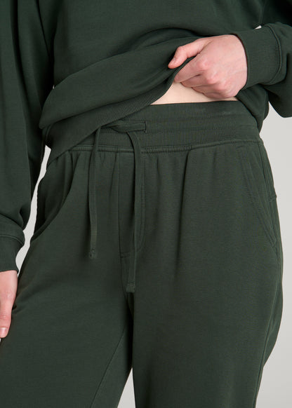 Everyday French Terry Jogger for Tall Women in Boreal Forest