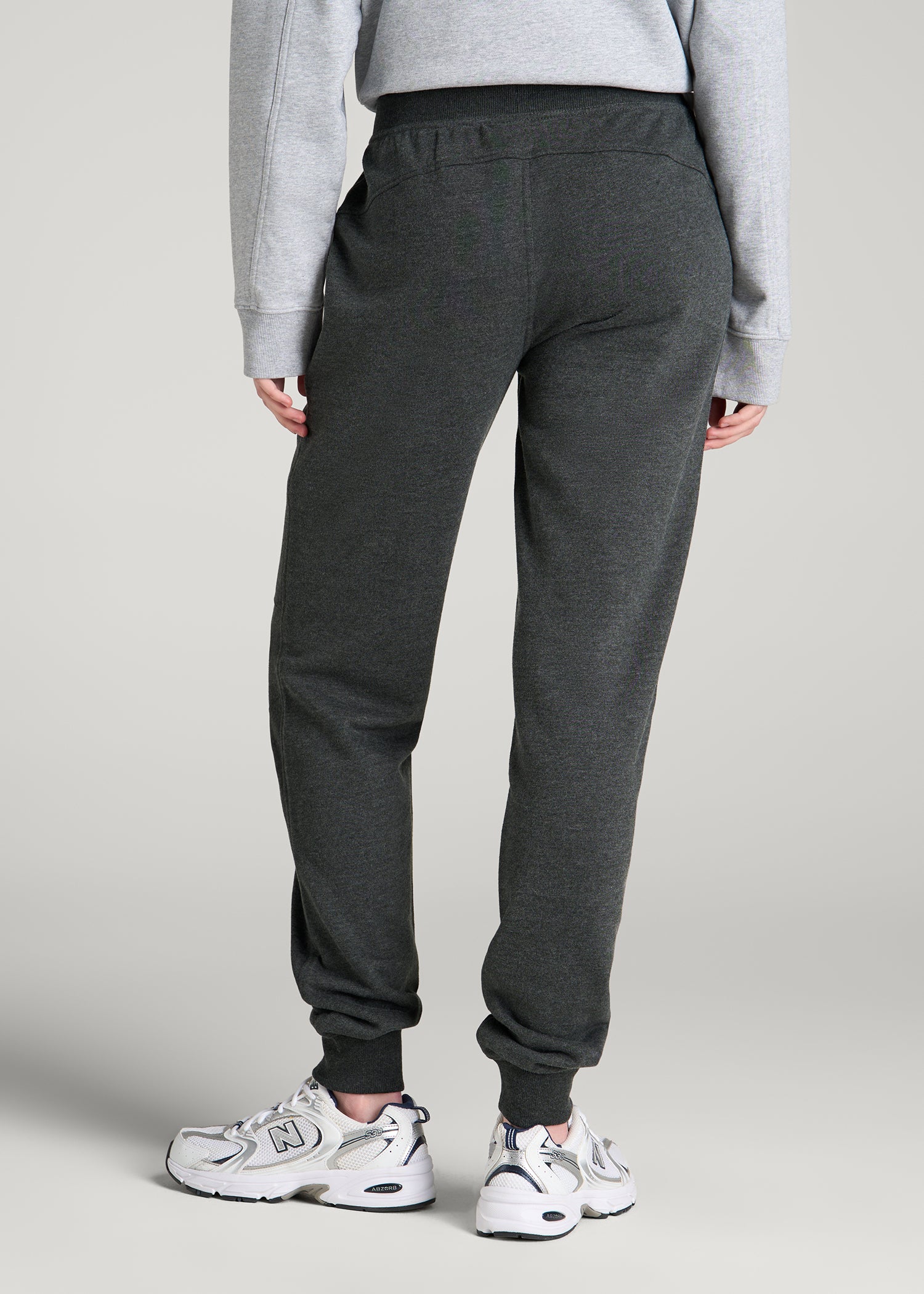 Everyday French Terry Jogger for Tall Women in Charcoal Mix