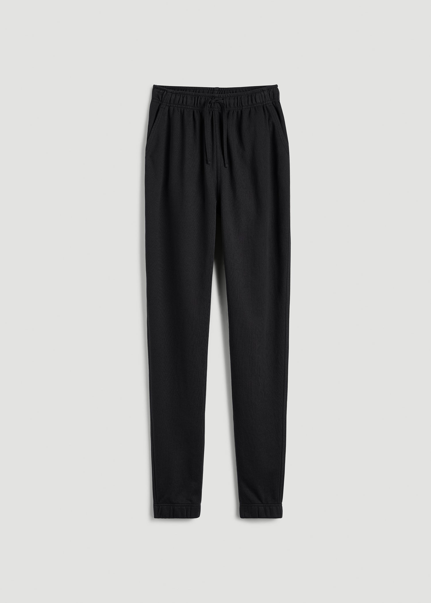 Everyday French Terry Regular Fit Sweatpants for Tall Women in Black