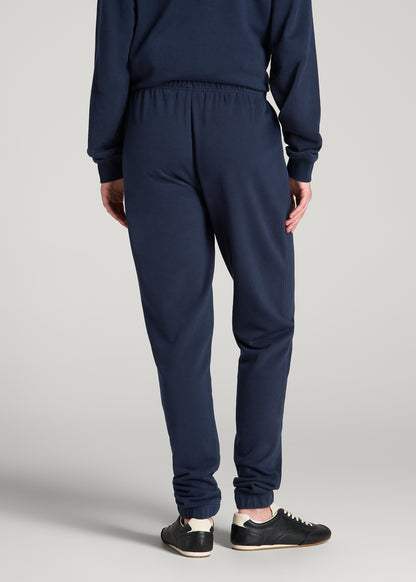 Everyday French Terry Regular Fit Sweatpants for Tall Women in Royal Navy