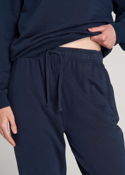 Everyday French Terry Regular Fit Sweatpants for Tall Women in Royal Navy
