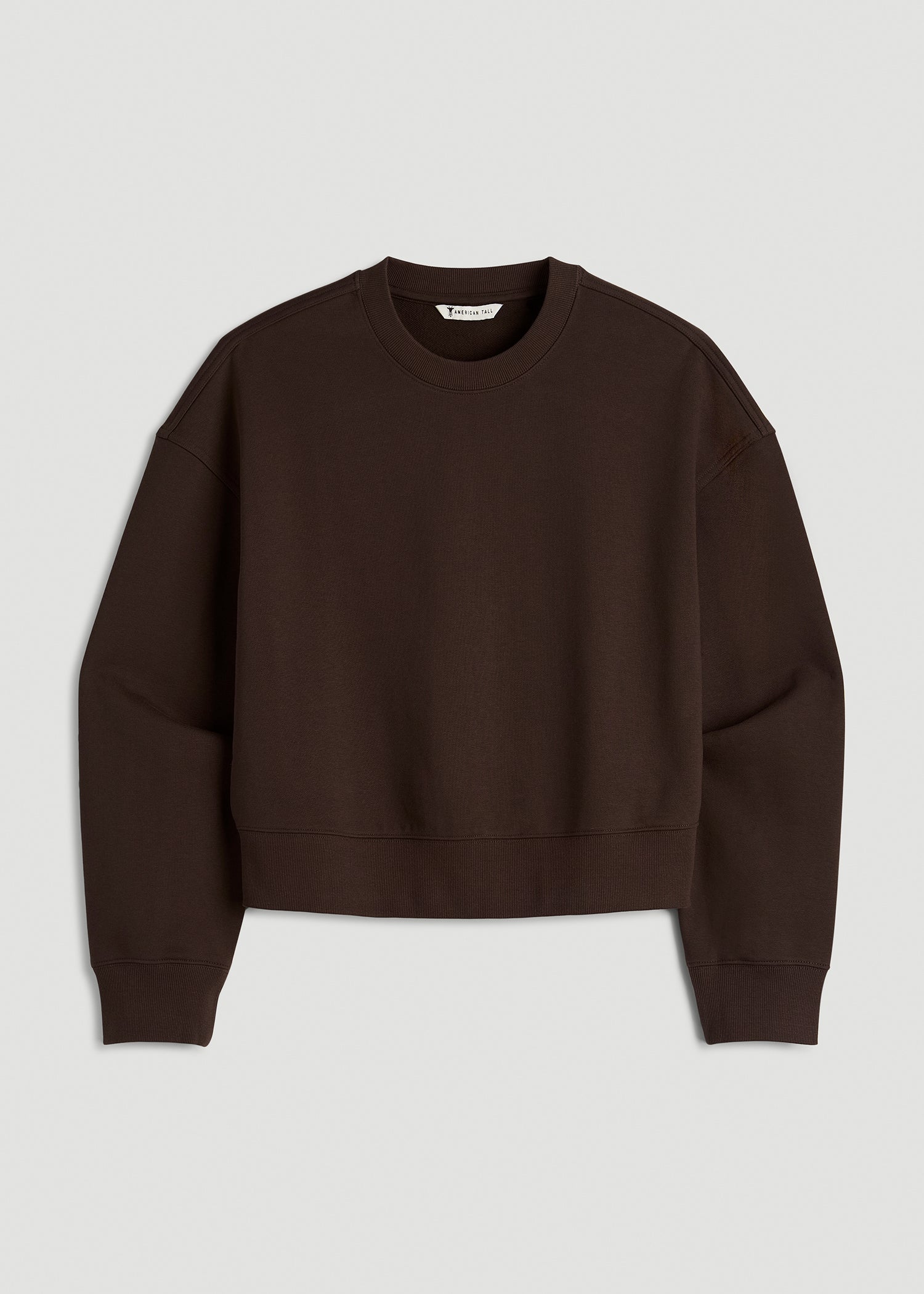 Everyday Terry Cropped Crew for Tall Women | American Tall