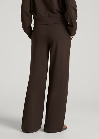 Everyday Terry Midrise Wide Leg Pants for Tall Women in Espresso