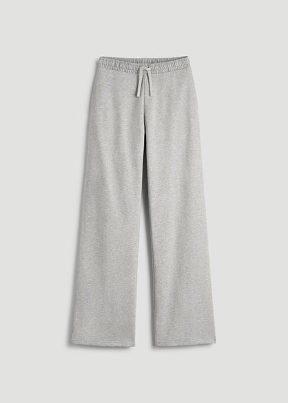 Everyday Terry Midrise Wide Leg Pants for Tall Women in Grey Mix