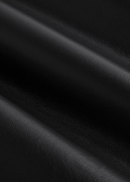 True Touch Leather Pencil Skirt for Tall Women in Black