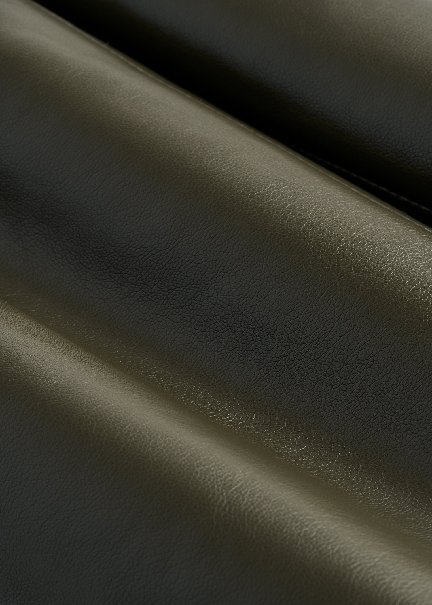 True Touch Leather Straight Leg Pants for Tall Women in Forest Night