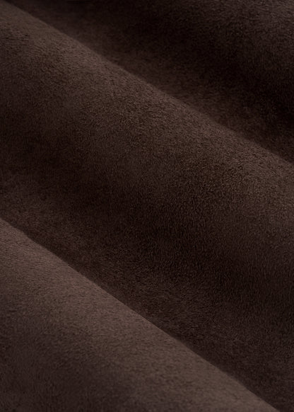 True Touch Suede Trucker Jacket for Tall Women in Espresso