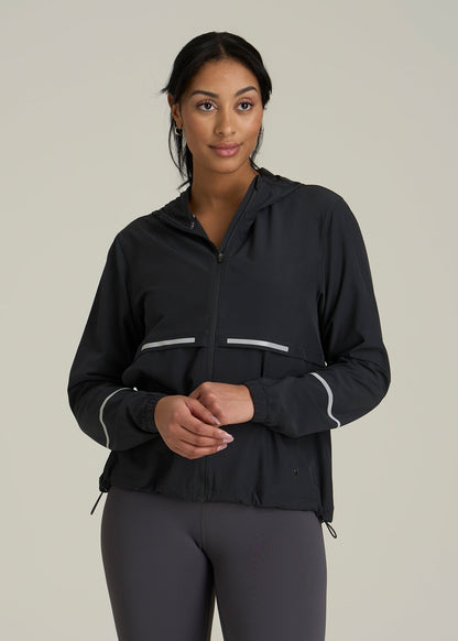 Featherweight Packable Jacket for Tall Women in Black