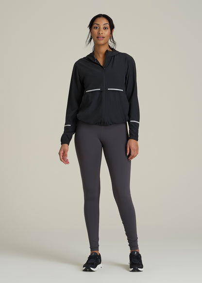 Featherweight Packable Jacket for Tall Women in Black
