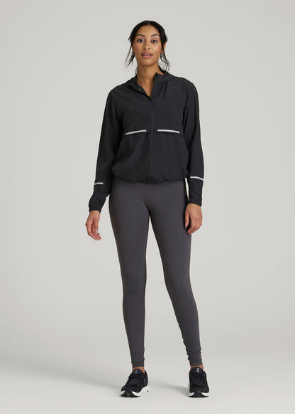 Featherweight Packable Jacket for Tall Women in Black