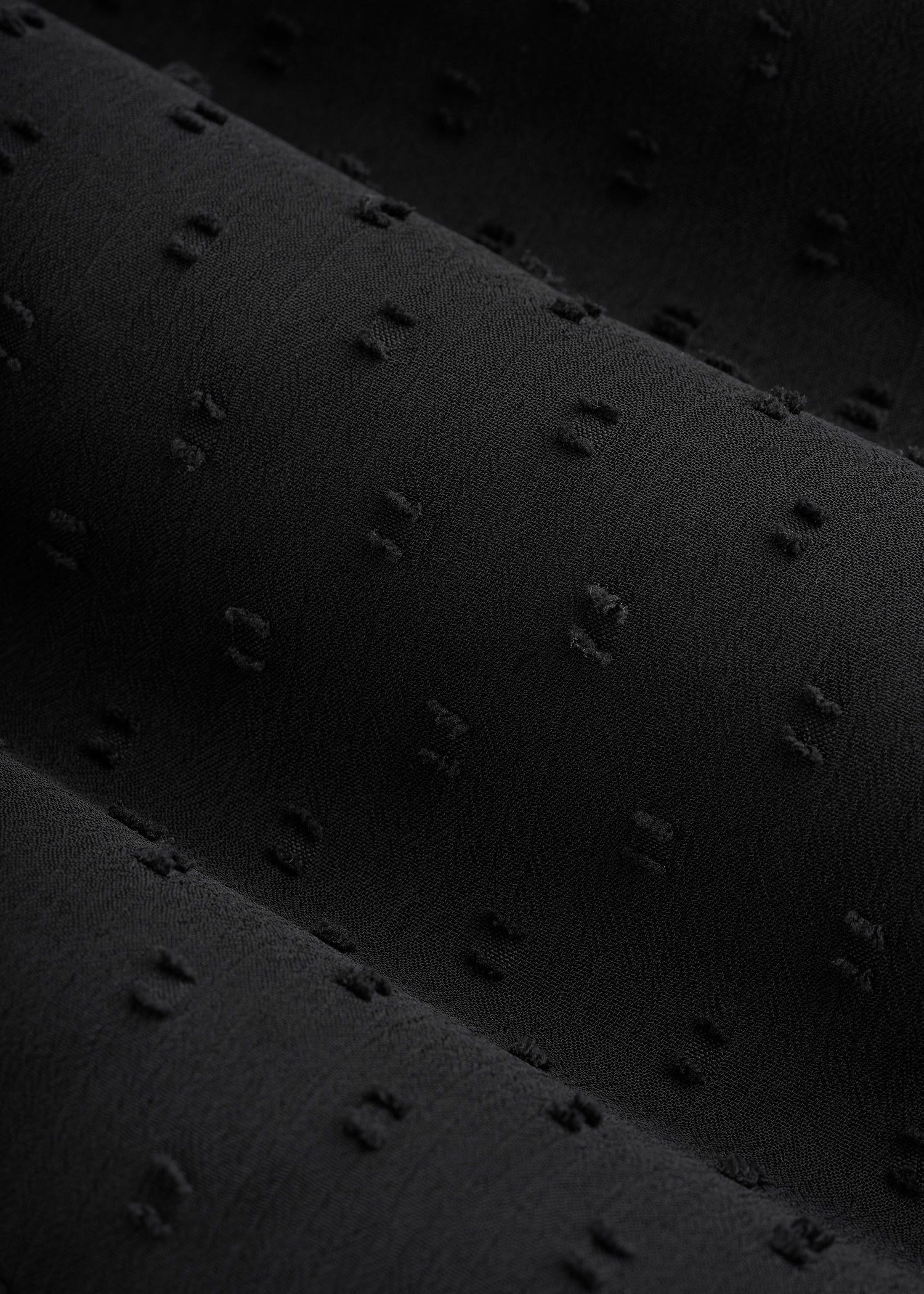 Peasant Chiffon Mini Dress for Tall Women in Black