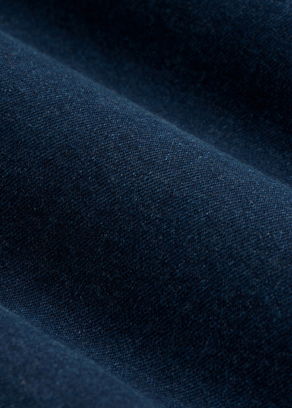 Western Denim Shirt for Tall Women in Indigo Dusk