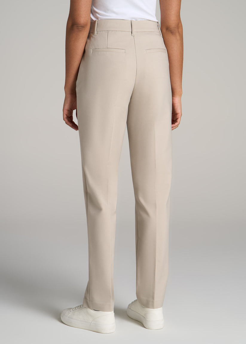 Flat Front Tapered Dress Pants For Tall Women American Tall 8435