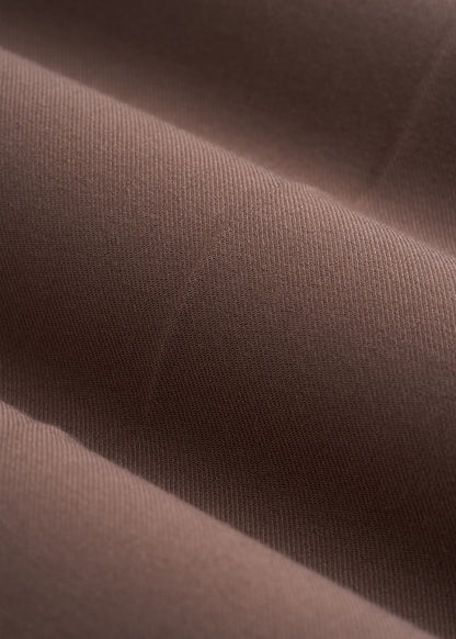 Flat Front Wide Leg Dress Pants for Tall Women in Coffee Quartz