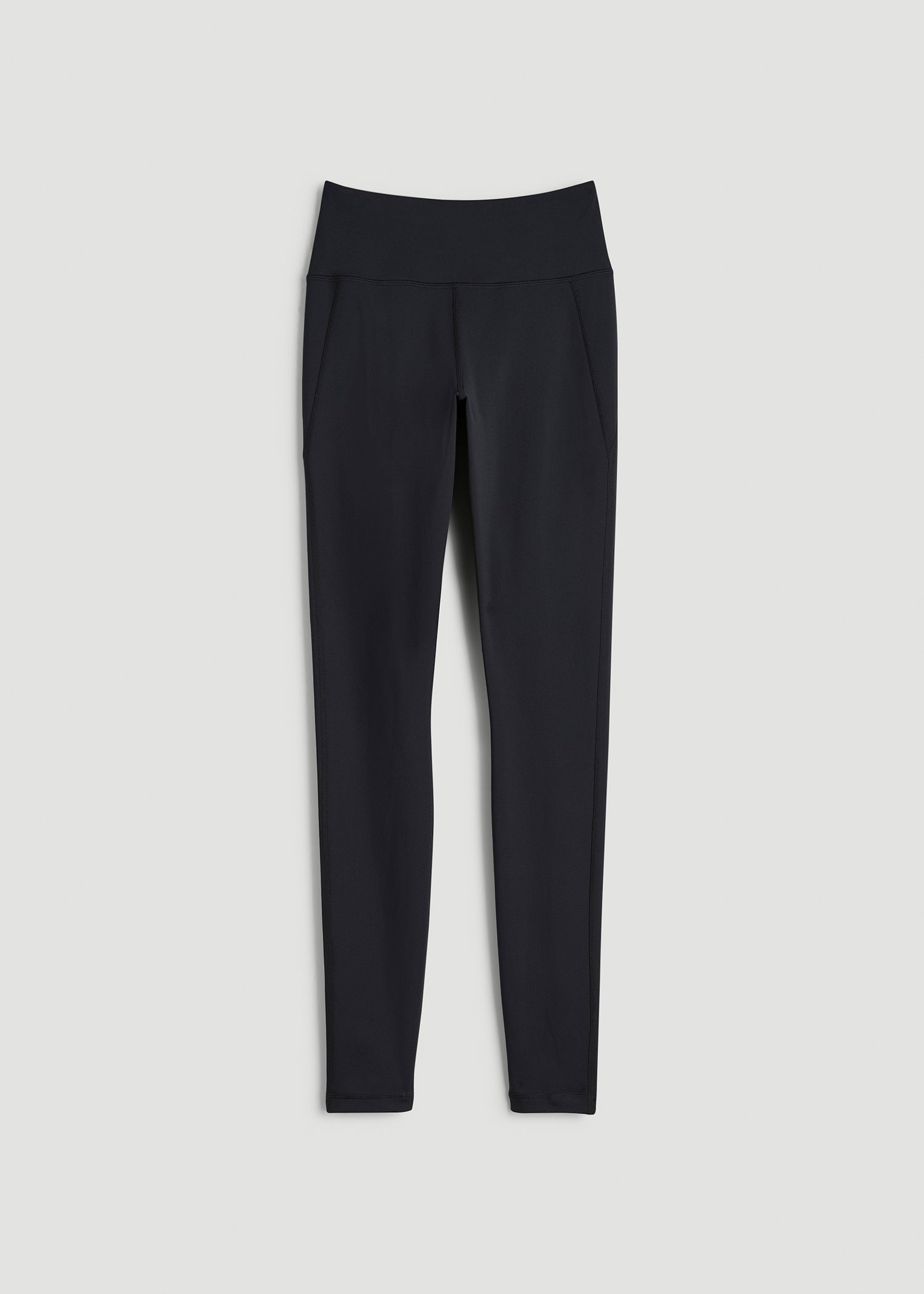 Fleece-Lined Leggings for Tall Women in Black