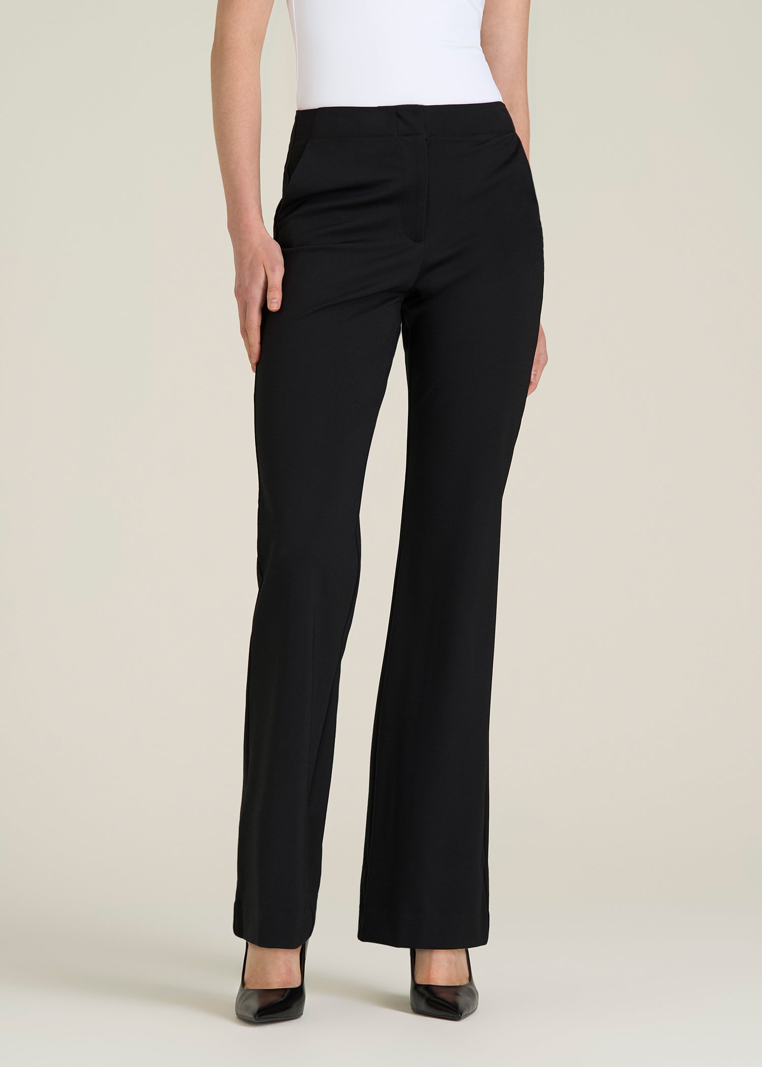 Freedom Flex Flare Dress Pants for Tall Women in Black