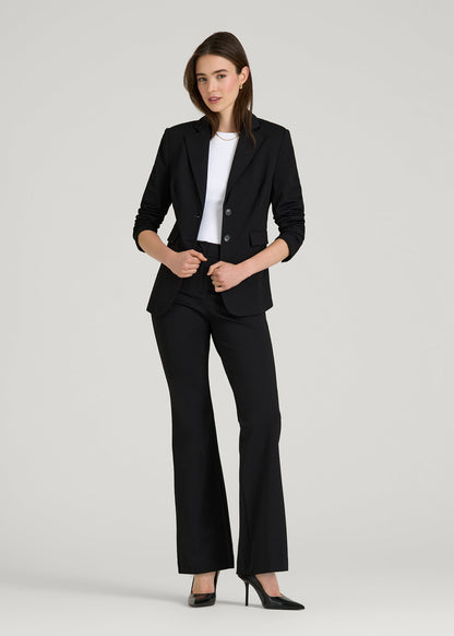 Freedom Flex Flare Dress Pants for Tall Women in Black