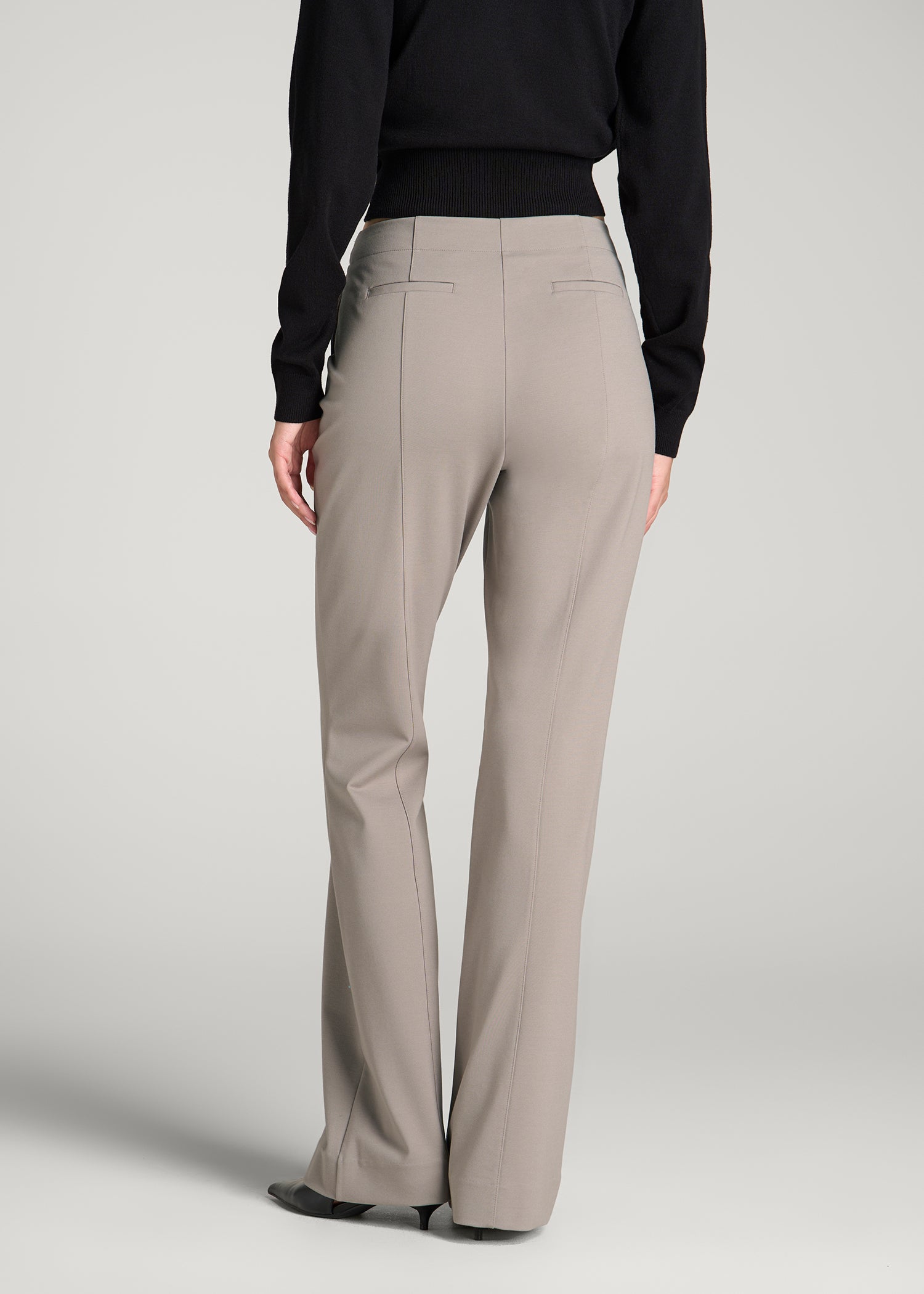 Freedom Flex Flare Dress Pants for Tall Women in Moon Rock