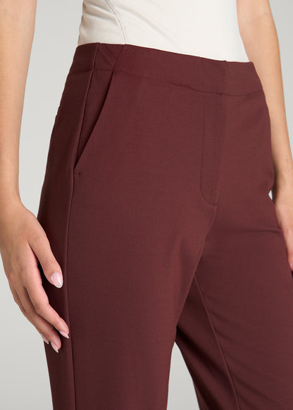 Freedom Flex Flare Dress Pants for Tall Women in Rum Raisin