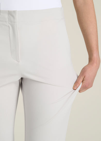 Freedom Flex Flare Dress Pants for Tall Women in White Sand