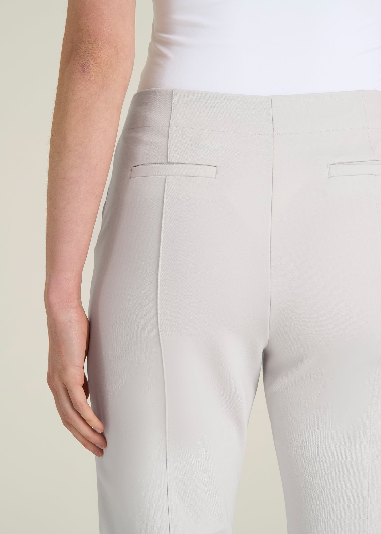 Freedom Flex Flare Dress Pants for Tall Women in White Sand