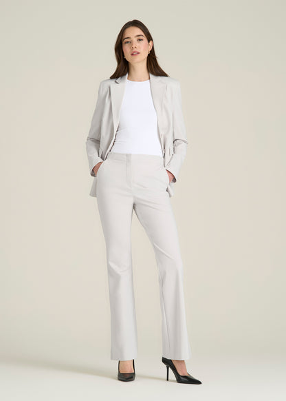 Freedom Flex Flare Dress Pants for Tall Women in White Sand