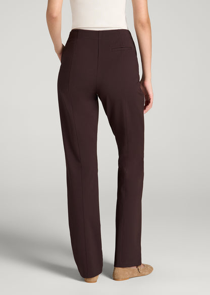 Freedom Flex Straight Leg Dress Pants for Tall Women in Espresso
