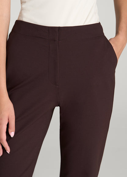 Freedom Flex Straight Leg Dress Pants for Tall Women in Espresso
