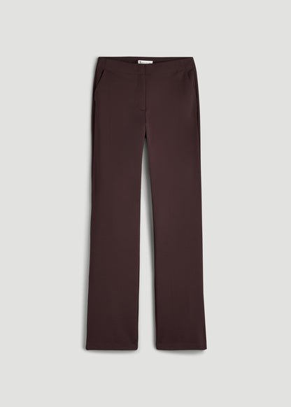 Freedom Flex Straight Leg Dress Pants for Tall Women in Espresso