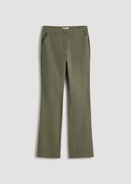 Freedom Flex Straight Leg Dress Pants for Tall Women in Olive