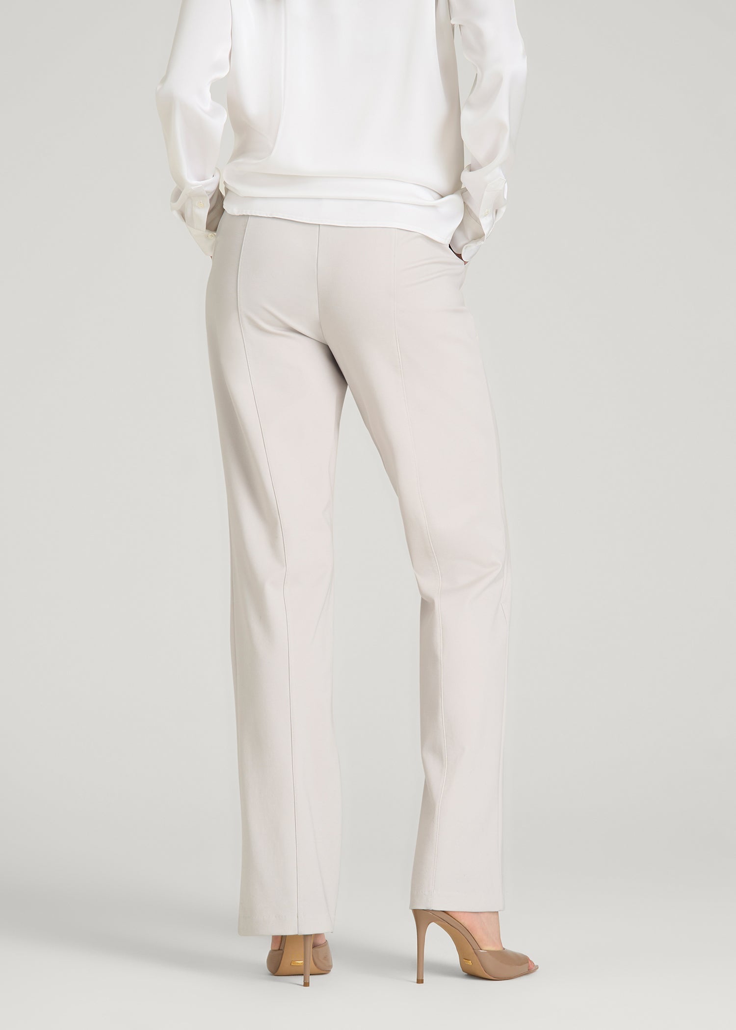 off white dress slacks Freedom Flex Straight Leg Dress Pants for Tall Women in White Sand 4 / Tall / White Sand