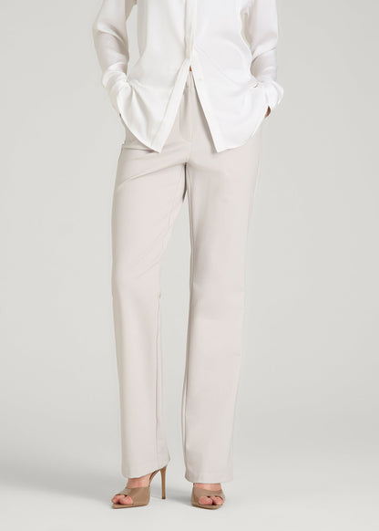 Freedom Flex Straight Leg Dress Pants for Tall Women in White Sand 4 / Tall / White Sand Freedom Flex Straight Leg Dress Pants for Tall Women in White Sand 4 / Tall / White Sand