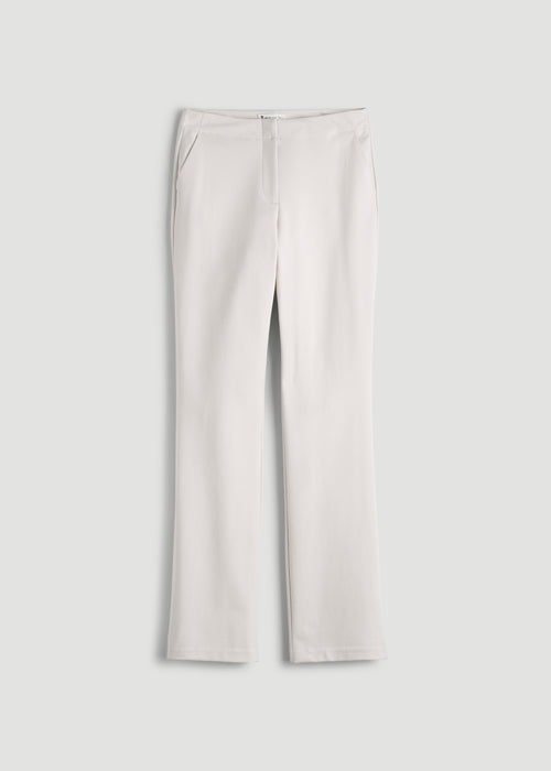 Freedom Flex Straight Leg Dress Pants for Tall Women in White Sand