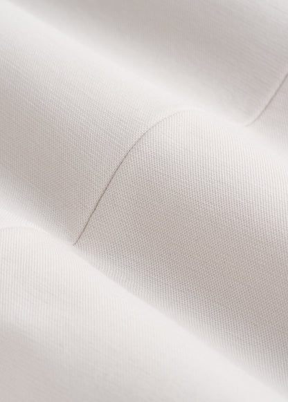 Freedom Flex Two-Button Slim-Fit Blazer for Tall Women in White Sand