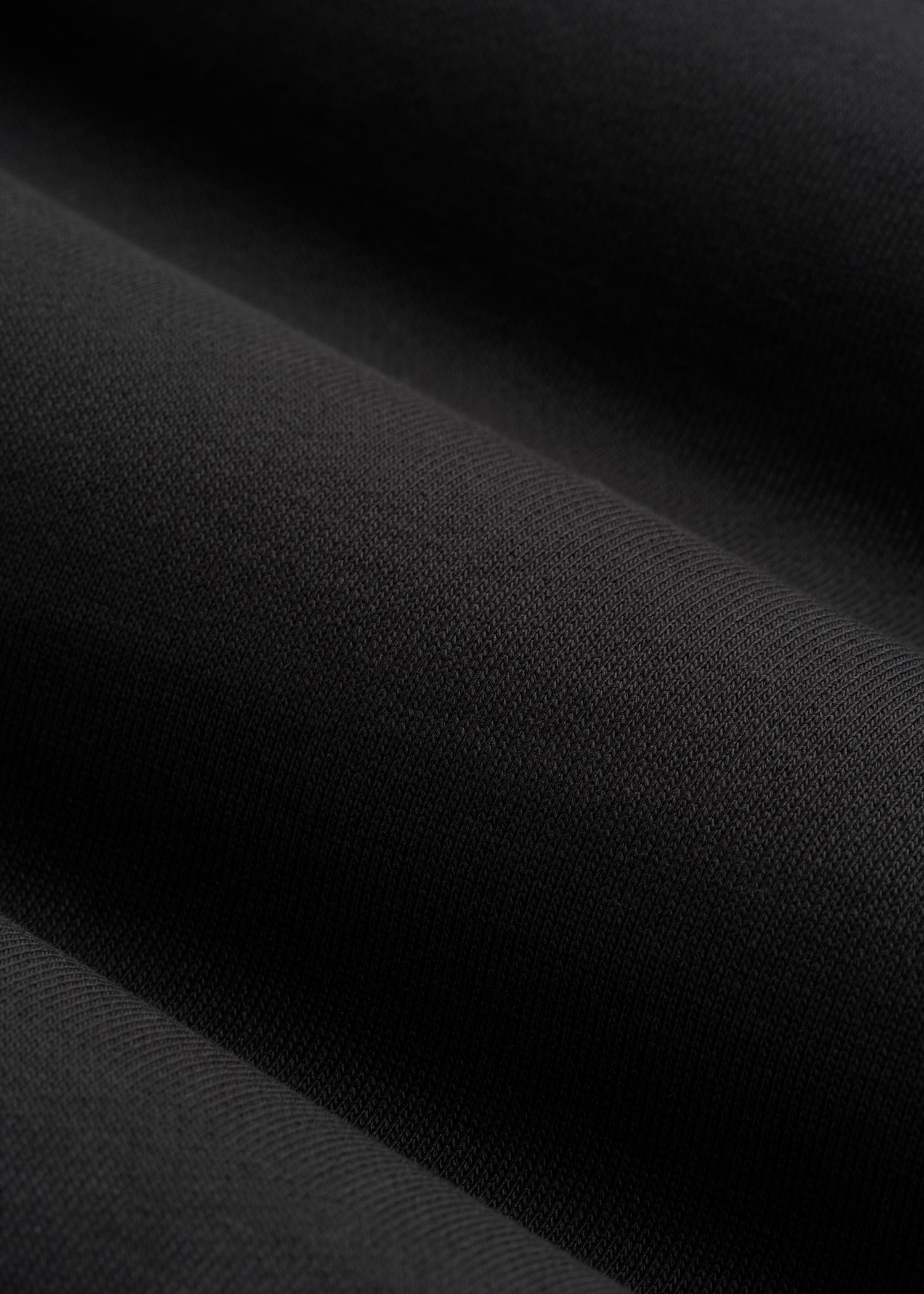 French Terry Crewneck Sweatshirt for Tall Women in Black