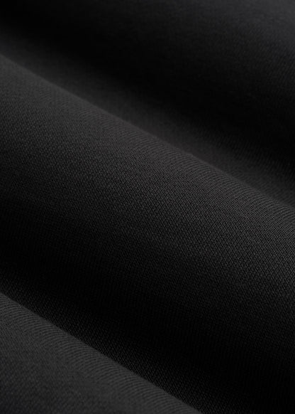 French Terry Crewneck Sweatshirt for Tall Women in Black