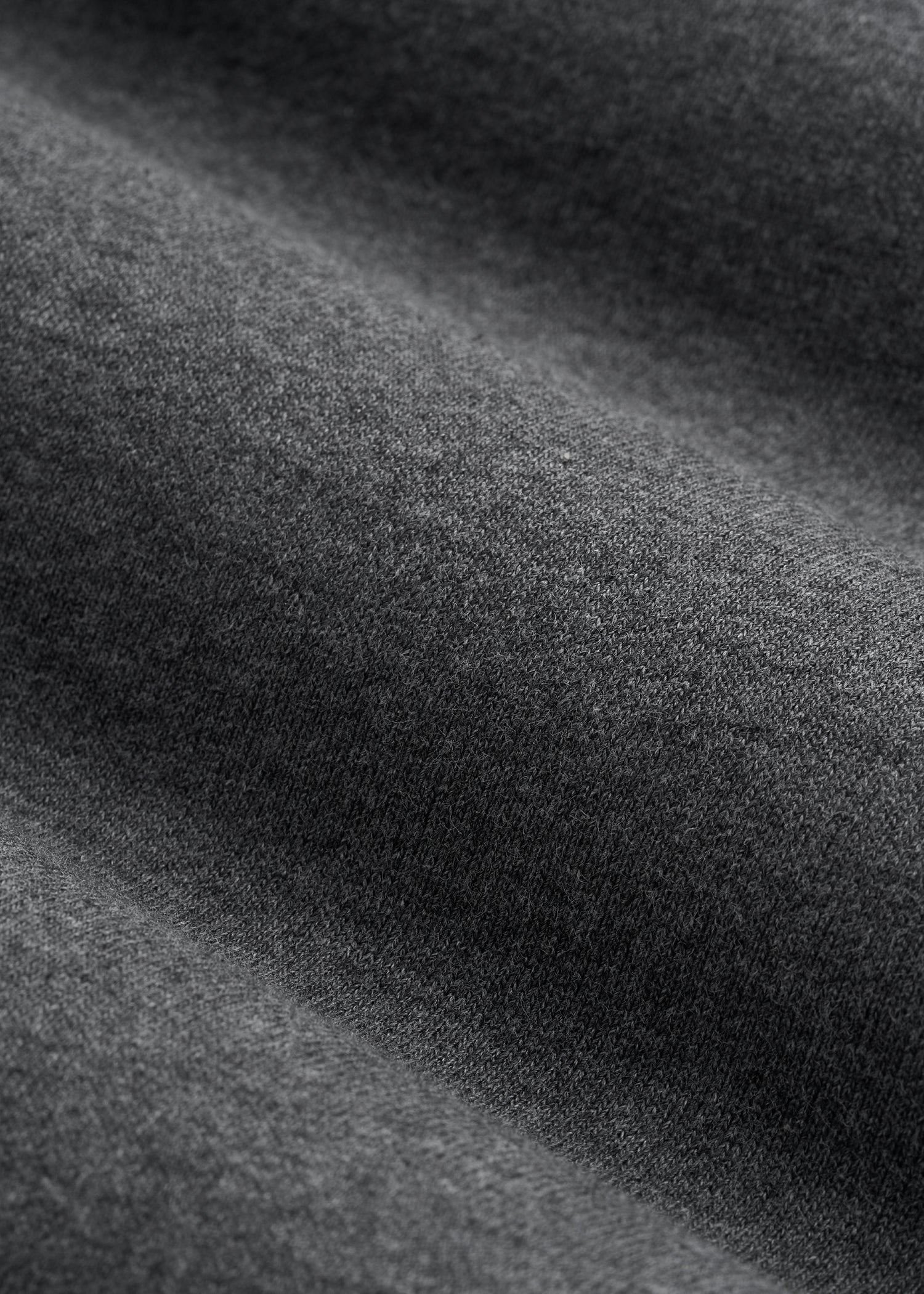 French Terry Crewneck Sweatshirt for Tall Women in Charcoal Mix