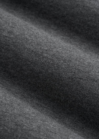 French Terry Crewneck Sweatshirt for Tall Women in Charcoal Mix