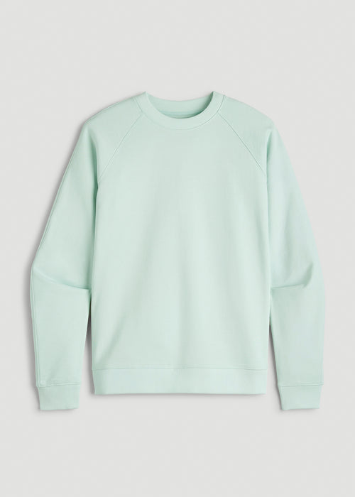 French Terry Crewneck Sweatshirt for Tall Women in Opal Blue