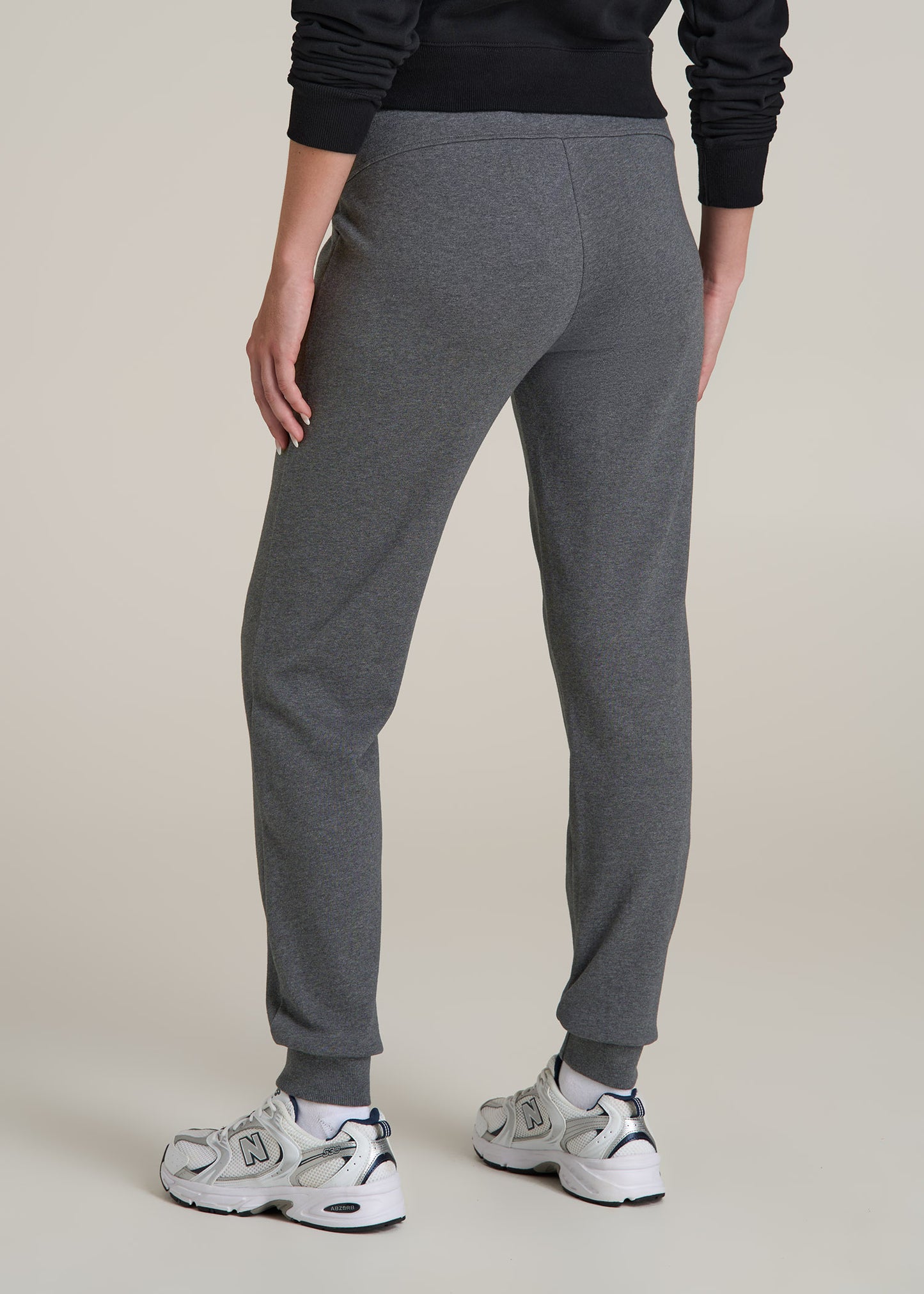 Wearever 2.0 French Terry Joggers for Tall Women in Charcoal Mix