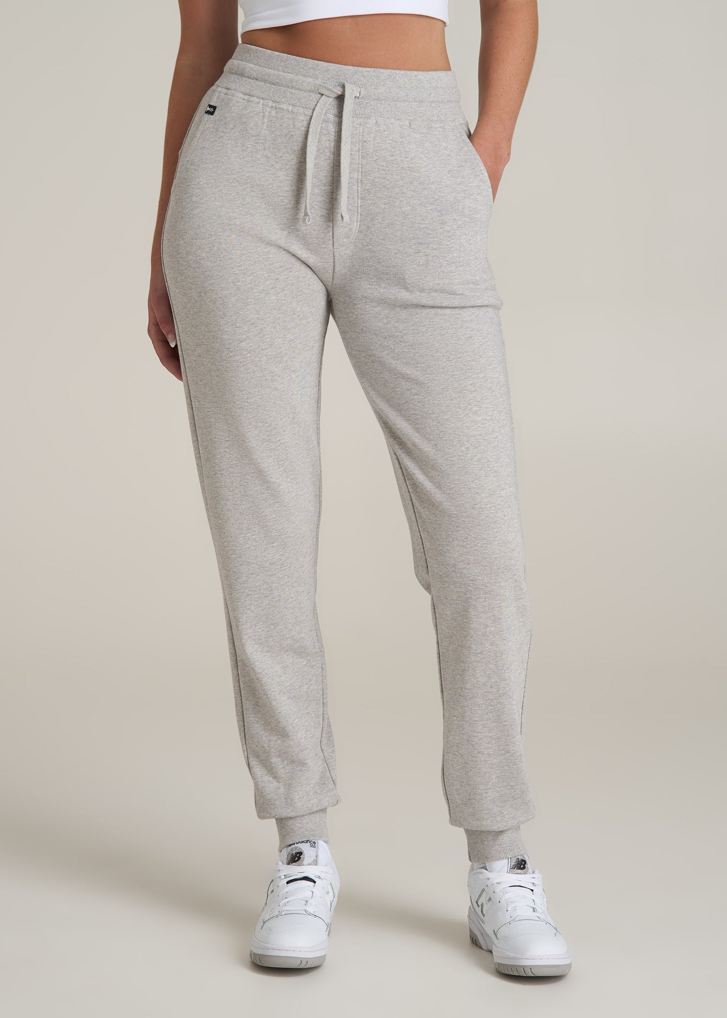 Wearever 2.0 French Terry Joggers for Tall Women in Grey Mix