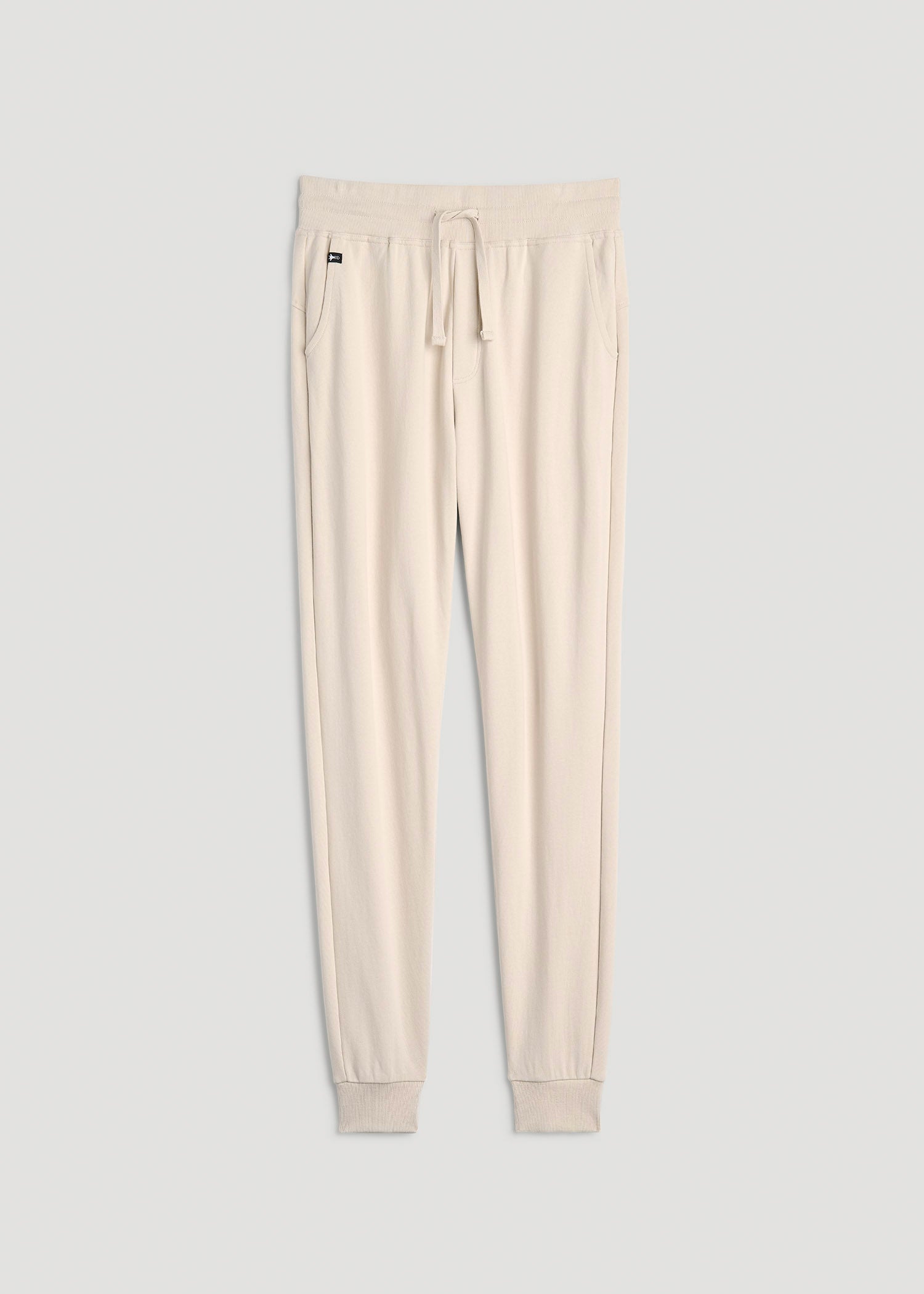 Wearever 2.0 French Terry Joggers for Tall Women in Light Stone