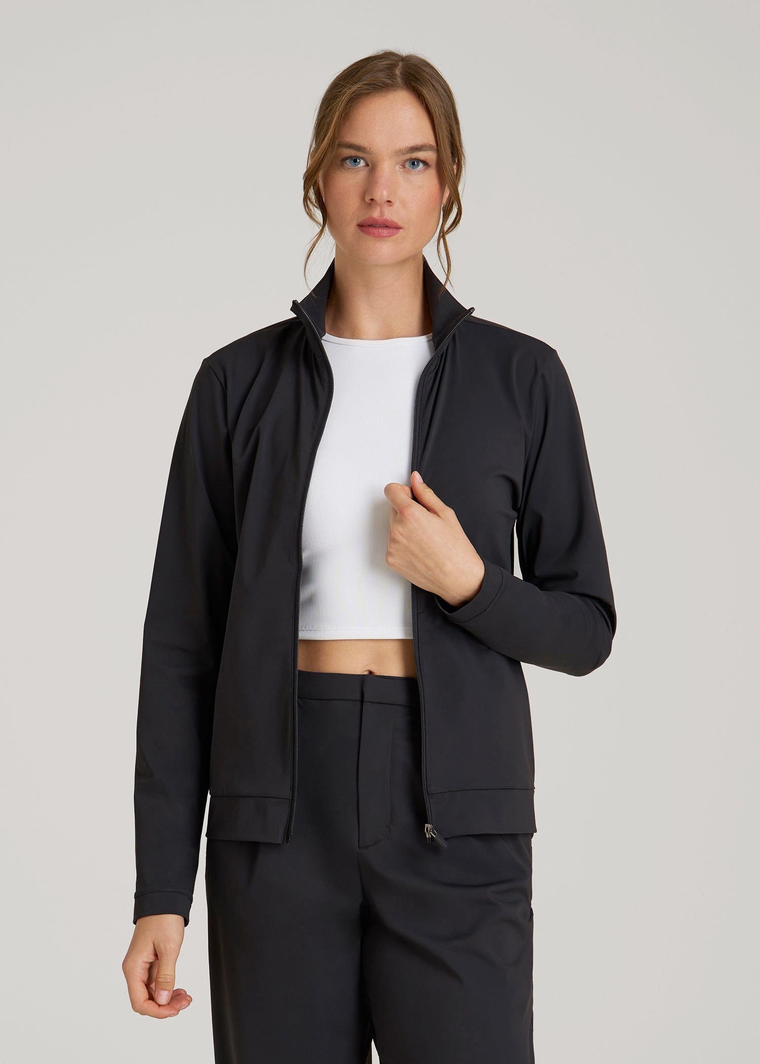 Front Zip Commuter Jacket for Tall Women | American Tall