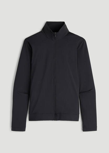 Front Zip Commuter Jacket for Tall Women in Black