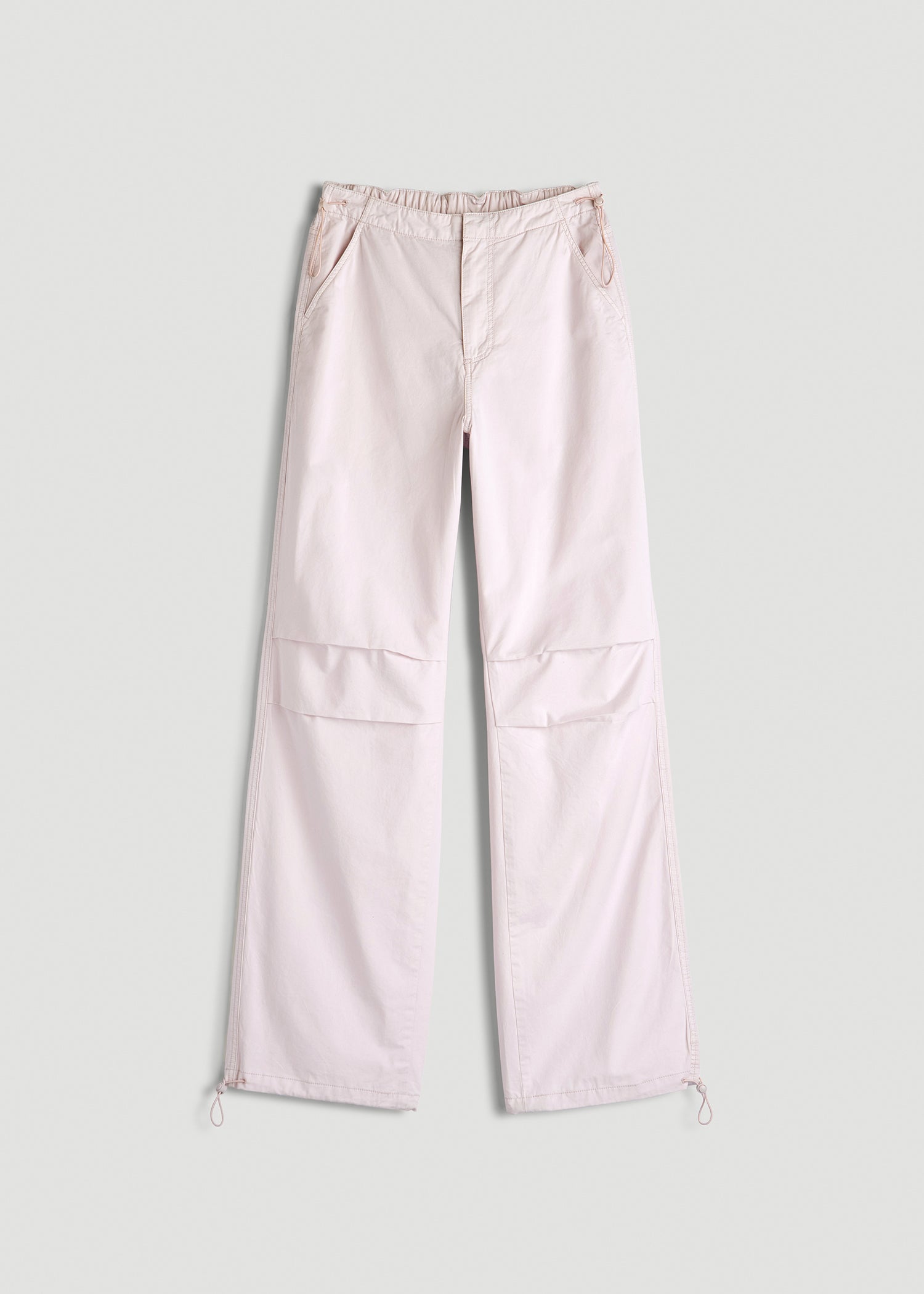 Garment Dyed Parachute Chino Pants for Tall Women in Grey Lilac