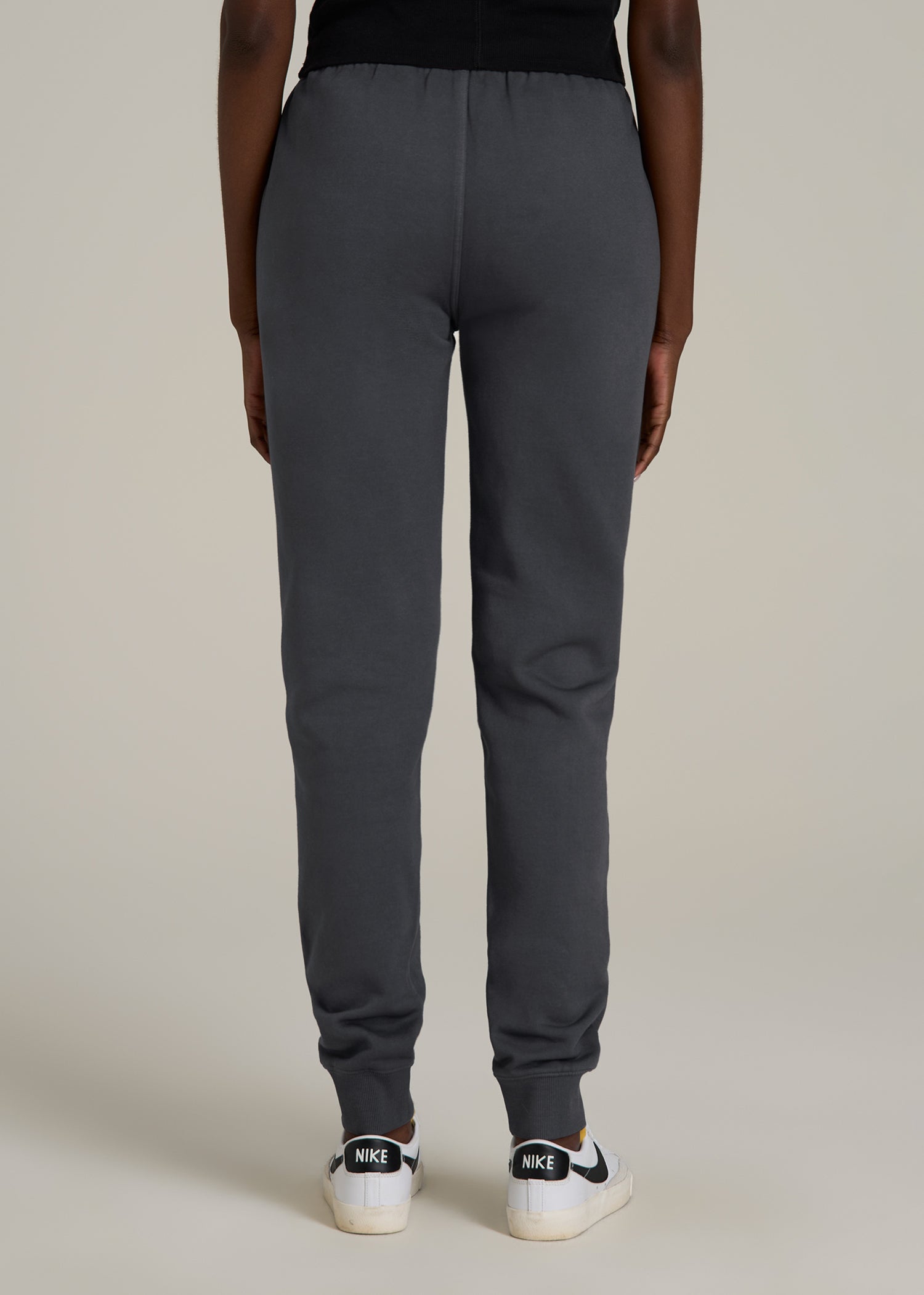 Garment Dyed Sweatpants for Tall Women in Washed Charcoal Rinse